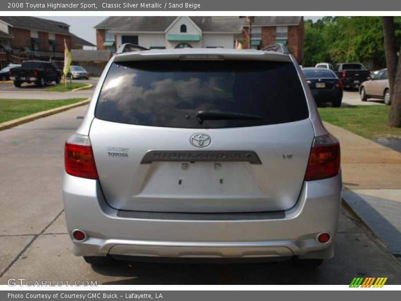 Classic Silver Metallic / Sand Beige 2008 Toyota Highlander Sport