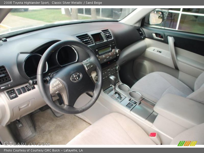Classic Silver Metallic / Sand Beige 2008 Toyota Highlander Sport