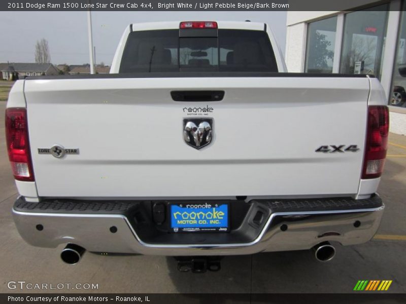 Bright White / Light Pebble Beige/Bark Brown 2011 Dodge Ram 1500 Lone Star Crew Cab 4x4