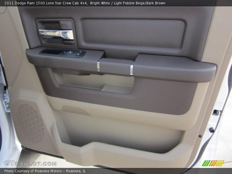 Bright White / Light Pebble Beige/Bark Brown 2011 Dodge Ram 1500 Lone Star Crew Cab 4x4