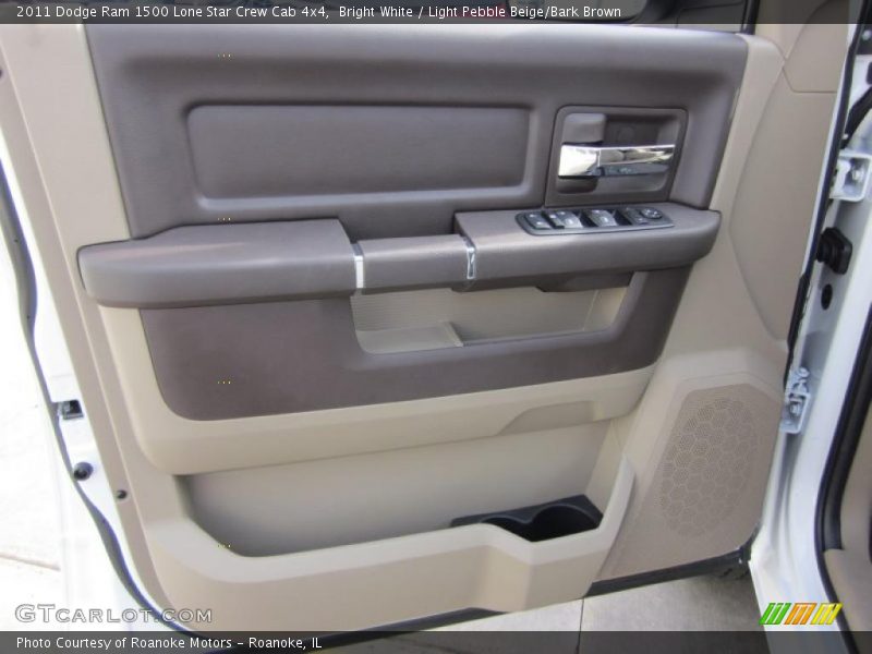 Bright White / Light Pebble Beige/Bark Brown 2011 Dodge Ram 1500 Lone Star Crew Cab 4x4