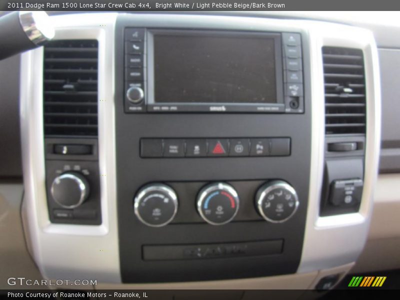 Bright White / Light Pebble Beige/Bark Brown 2011 Dodge Ram 1500 Lone Star Crew Cab 4x4