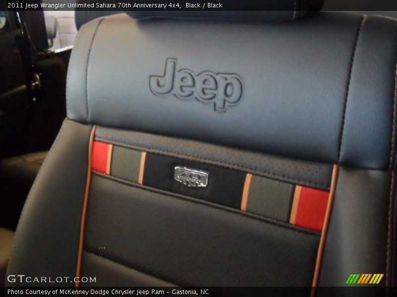  2011 Wrangler Unlimited Sahara 70th Anniversary 4x4 Black Interior