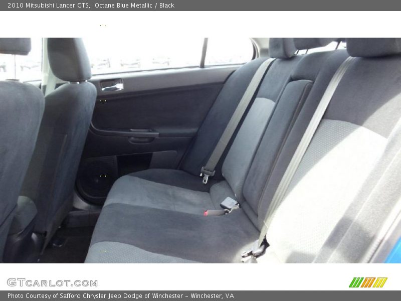 Octane Blue Metallic / Black 2010 Mitsubishi Lancer GTS