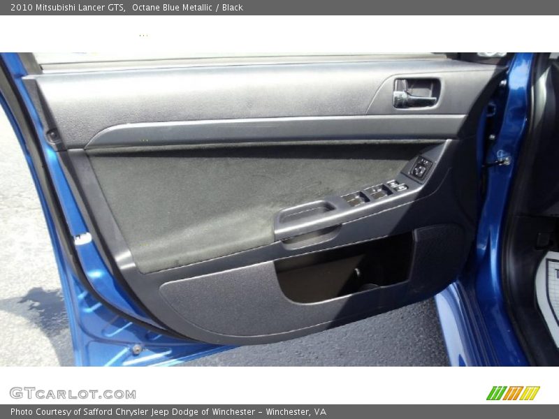 Octane Blue Metallic / Black 2010 Mitsubishi Lancer GTS