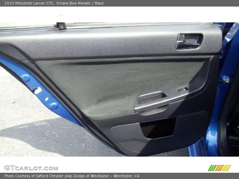 Octane Blue Metallic / Black 2010 Mitsubishi Lancer GTS