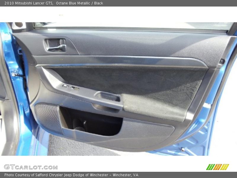 Octane Blue Metallic / Black 2010 Mitsubishi Lancer GTS