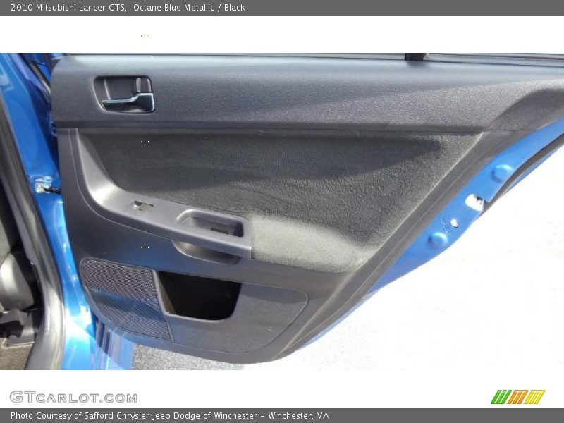 Octane Blue Metallic / Black 2010 Mitsubishi Lancer GTS