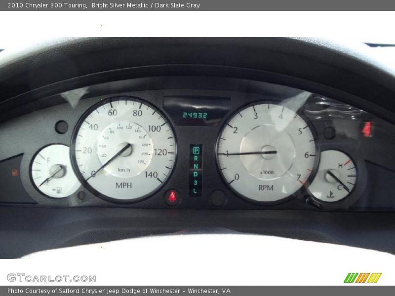 Bright Silver Metallic / Dark Slate Gray 2010 Chrysler 300 Touring