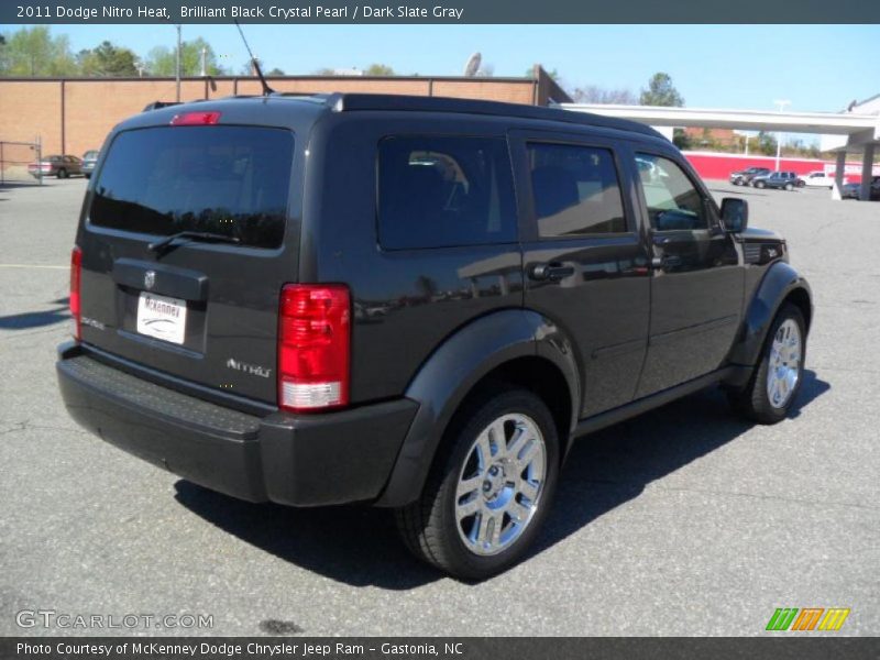 Brilliant Black Crystal Pearl / Dark Slate Gray 2011 Dodge Nitro Heat