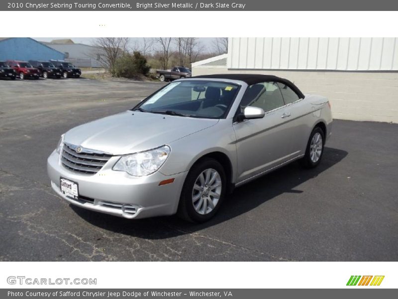 Bright Silver Metallic / Dark Slate Gray 2010 Chrysler Sebring Touring Convertible
