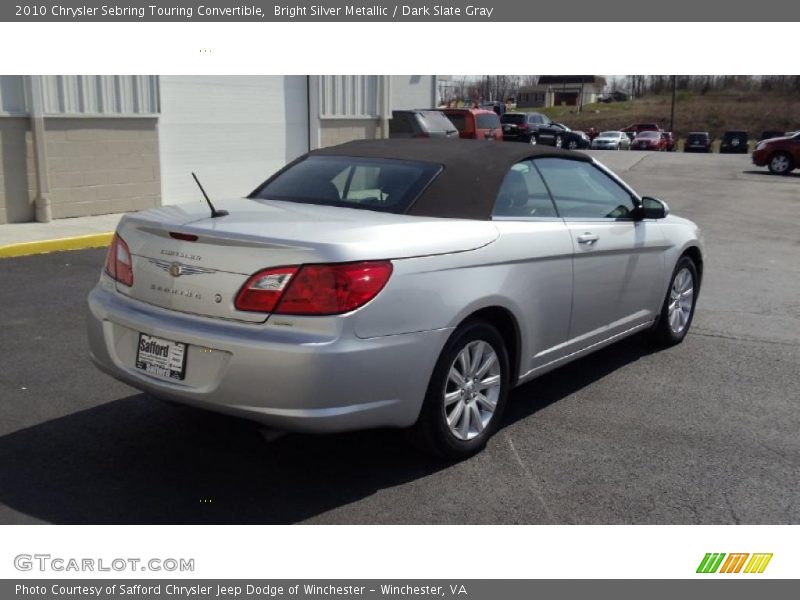 Bright Silver Metallic / Dark Slate Gray 2010 Chrysler Sebring Touring Convertible