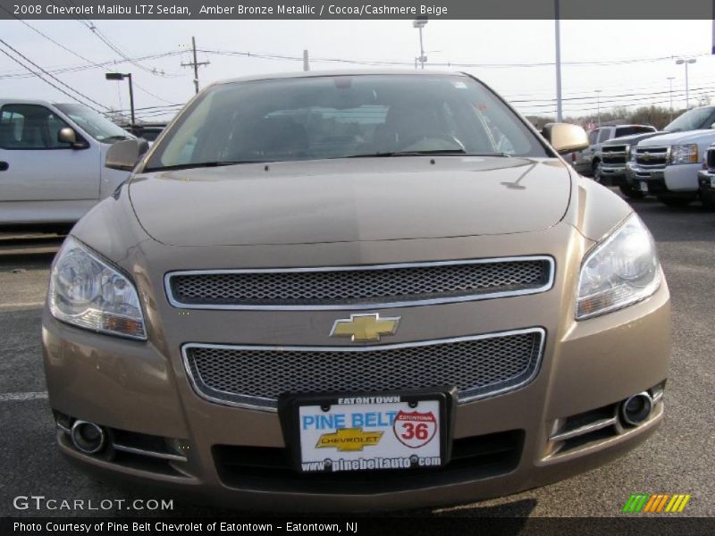 Amber Bronze Metallic / Cocoa/Cashmere Beige 2008 Chevrolet Malibu LTZ Sedan
