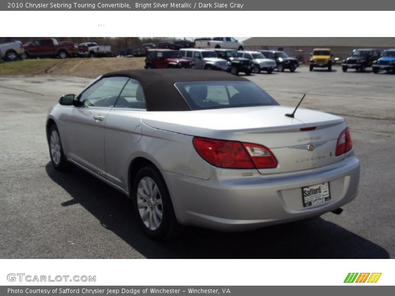 Bright Silver Metallic / Dark Slate Gray 2010 Chrysler Sebring Touring Convertible