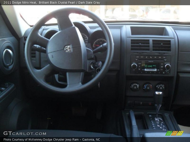 Brilliant Black Crystal Pearl / Dark Slate Gray 2011 Dodge Nitro Heat