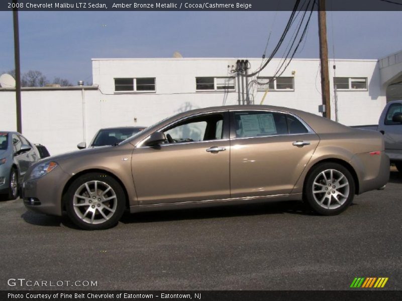 Amber Bronze Metallic / Cocoa/Cashmere Beige 2008 Chevrolet Malibu LTZ Sedan