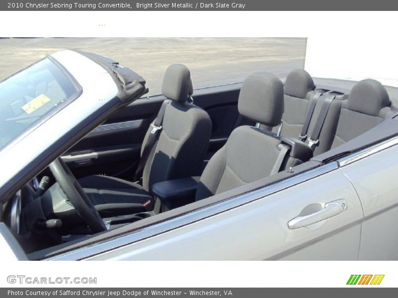  2010 Sebring Touring Convertible Dark Slate Gray Interior