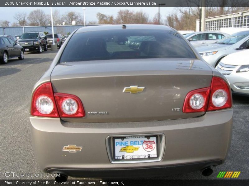 Amber Bronze Metallic / Cocoa/Cashmere Beige 2008 Chevrolet Malibu LTZ Sedan