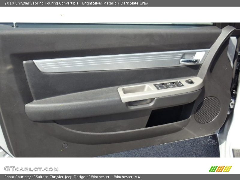 Bright Silver Metallic / Dark Slate Gray 2010 Chrysler Sebring Touring Convertible