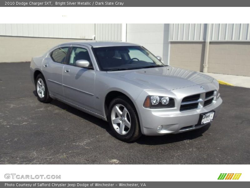 Bright Silver Metallic / Dark Slate Gray 2010 Dodge Charger SXT