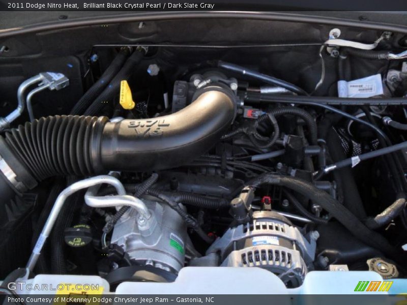 Brilliant Black Crystal Pearl / Dark Slate Gray 2011 Dodge Nitro Heat