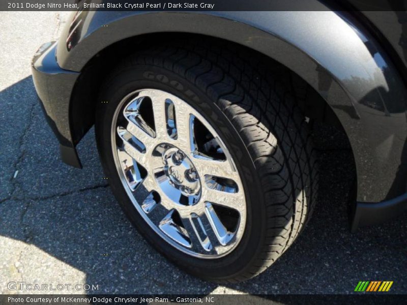 Brilliant Black Crystal Pearl / Dark Slate Gray 2011 Dodge Nitro Heat