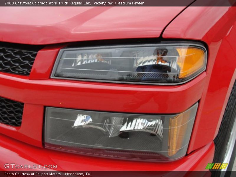 Victory Red / Medium Pewter 2008 Chevrolet Colorado Work Truck Regular Cab