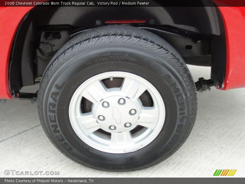Victory Red / Medium Pewter 2008 Chevrolet Colorado Work Truck Regular Cab