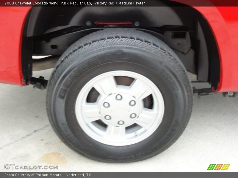 Victory Red / Medium Pewter 2008 Chevrolet Colorado Work Truck Regular Cab