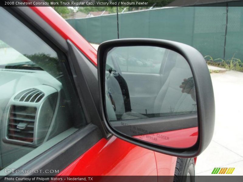 Victory Red / Medium Pewter 2008 Chevrolet Colorado Work Truck Regular Cab