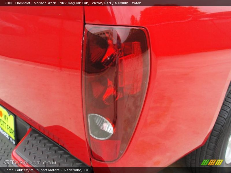 Victory Red / Medium Pewter 2008 Chevrolet Colorado Work Truck Regular Cab