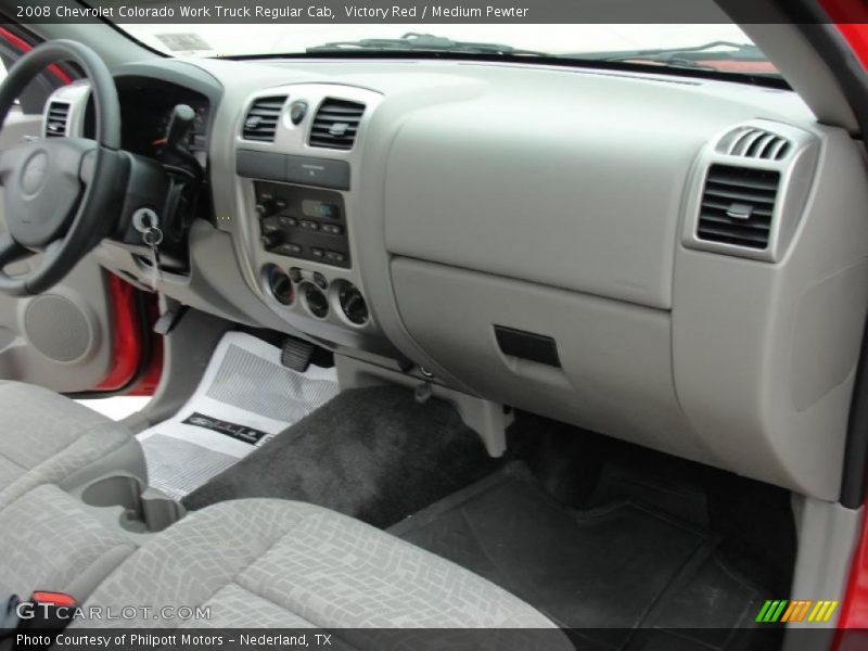 Victory Red / Medium Pewter 2008 Chevrolet Colorado Work Truck Regular Cab
