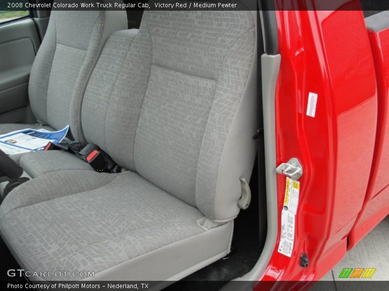 Victory Red / Medium Pewter 2008 Chevrolet Colorado Work Truck Regular Cab
