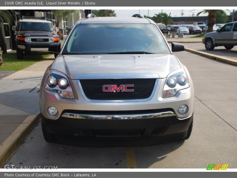 Liquid Silver Metallic / Ebony 2008 GMC Acadia SLE