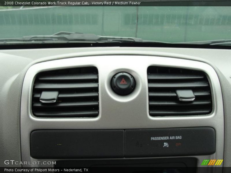 Victory Red / Medium Pewter 2008 Chevrolet Colorado Work Truck Regular Cab