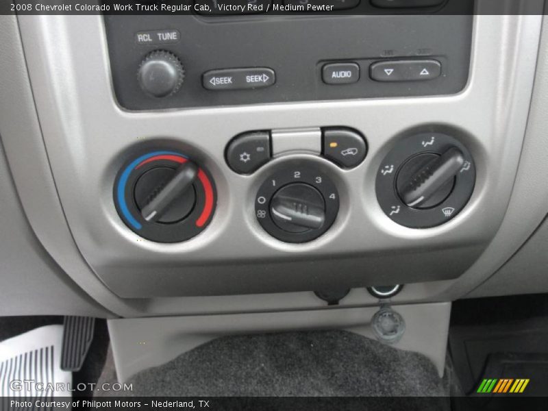 Victory Red / Medium Pewter 2008 Chevrolet Colorado Work Truck Regular Cab