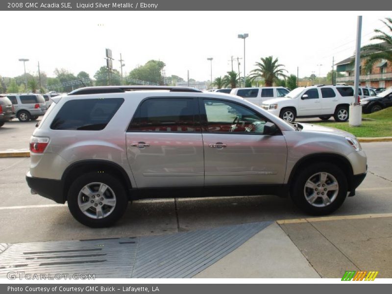 Liquid Silver Metallic / Ebony 2008 GMC Acadia SLE