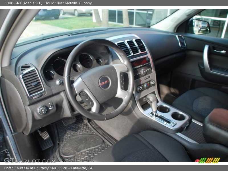 Liquid Silver Metallic / Ebony 2008 GMC Acadia SLE