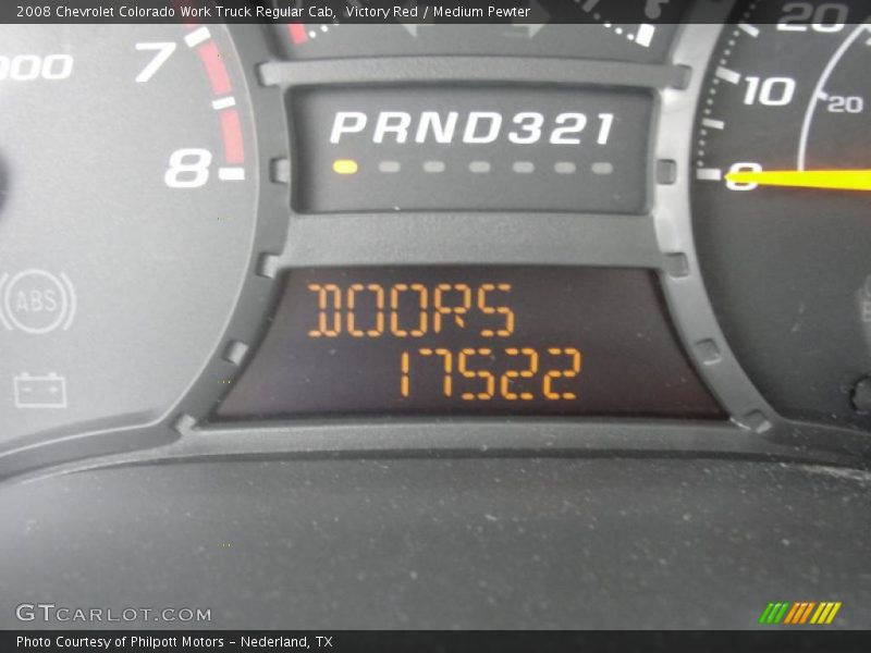 Victory Red / Medium Pewter 2008 Chevrolet Colorado Work Truck Regular Cab