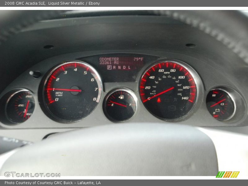 Liquid Silver Metallic / Ebony 2008 GMC Acadia SLE