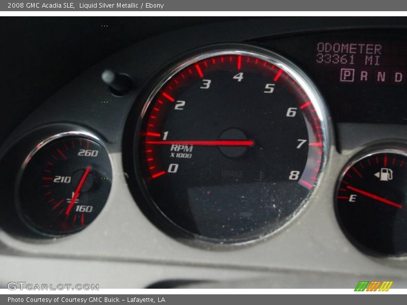 Liquid Silver Metallic / Ebony 2008 GMC Acadia SLE