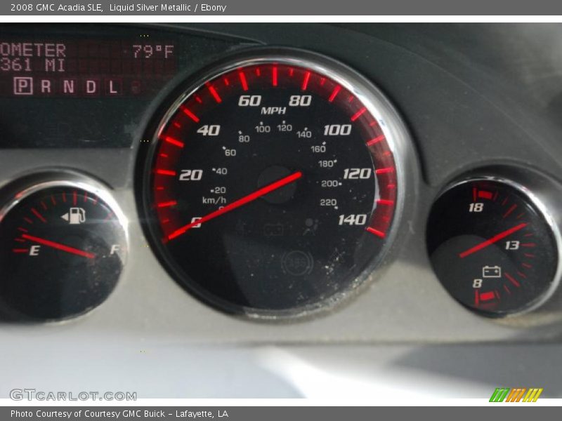 Liquid Silver Metallic / Ebony 2008 GMC Acadia SLE