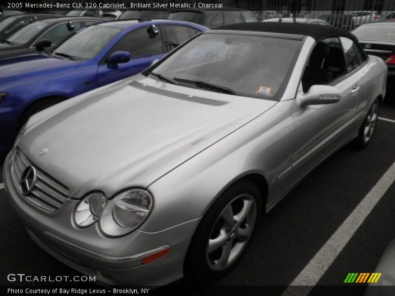 Brilliant Silver Metallic / Charcoal 2005 Mercedes-Benz CLK 320 Cabriolet