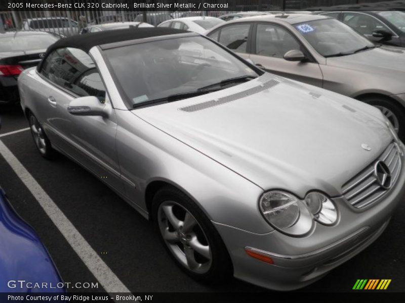 Brilliant Silver Metallic / Charcoal 2005 Mercedes-Benz CLK 320 Cabriolet
