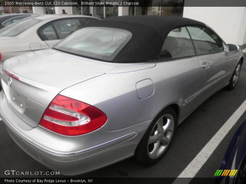 Brilliant Silver Metallic / Charcoal 2005 Mercedes-Benz CLK 320 Cabriolet