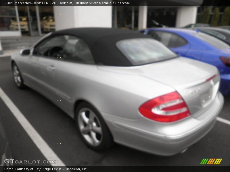 Brilliant Silver Metallic / Charcoal 2005 Mercedes-Benz CLK 320 Cabriolet