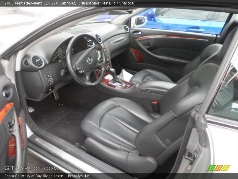Brilliant Silver Metallic / Charcoal 2005 Mercedes-Benz CLK 320 Cabriolet