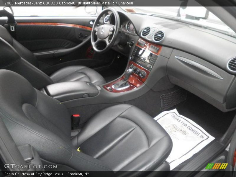Brilliant Silver Metallic / Charcoal 2005 Mercedes-Benz CLK 320 Cabriolet