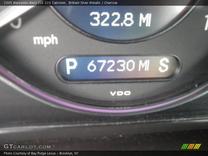 Brilliant Silver Metallic / Charcoal 2005 Mercedes-Benz CLK 320 Cabriolet