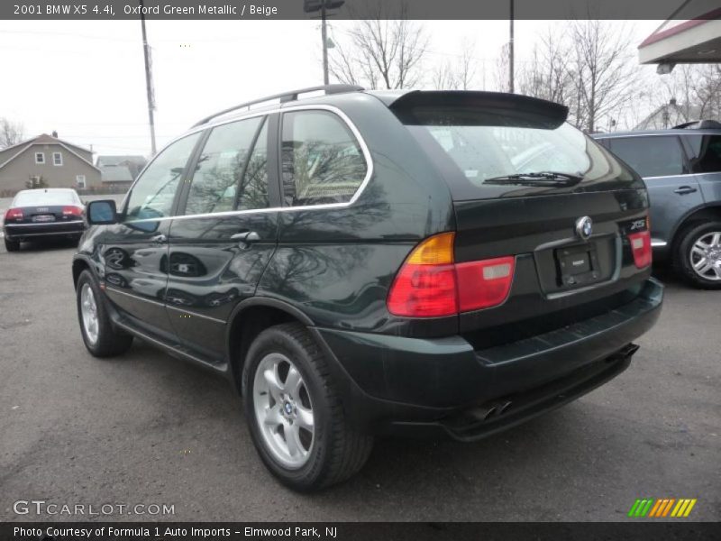 Oxford Green Metallic / Beige 2001 BMW X5 4.4i
